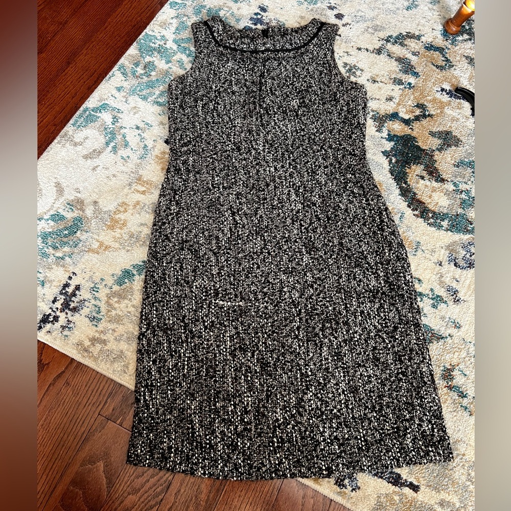 Talbots tweed shift dress 6P